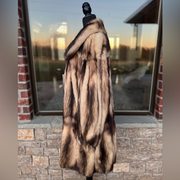 L/XL RARE German Sable Fitch Fur Swing Coat Maximilian Furs Modern Genuine Fur - Picture 3 of 14